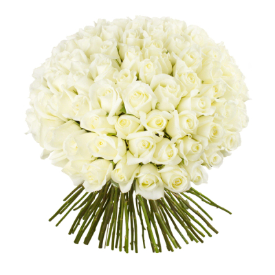 Роскошный букет из 101 белой розы – воплощение бесконечной любви Рязань Рязанская область