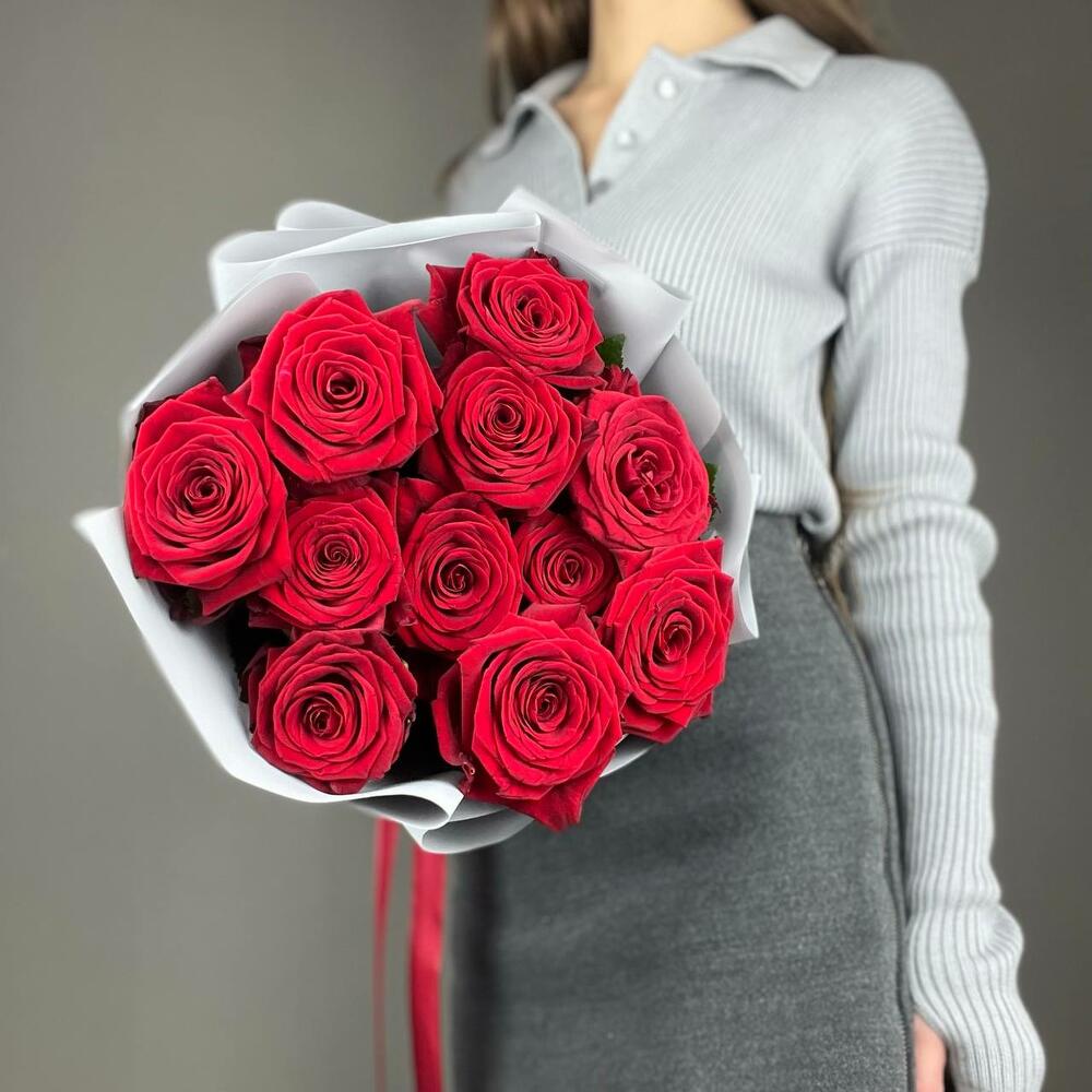 Букет «Красный бархат» – роскошь эквадорских роз Рязань Рязанская область