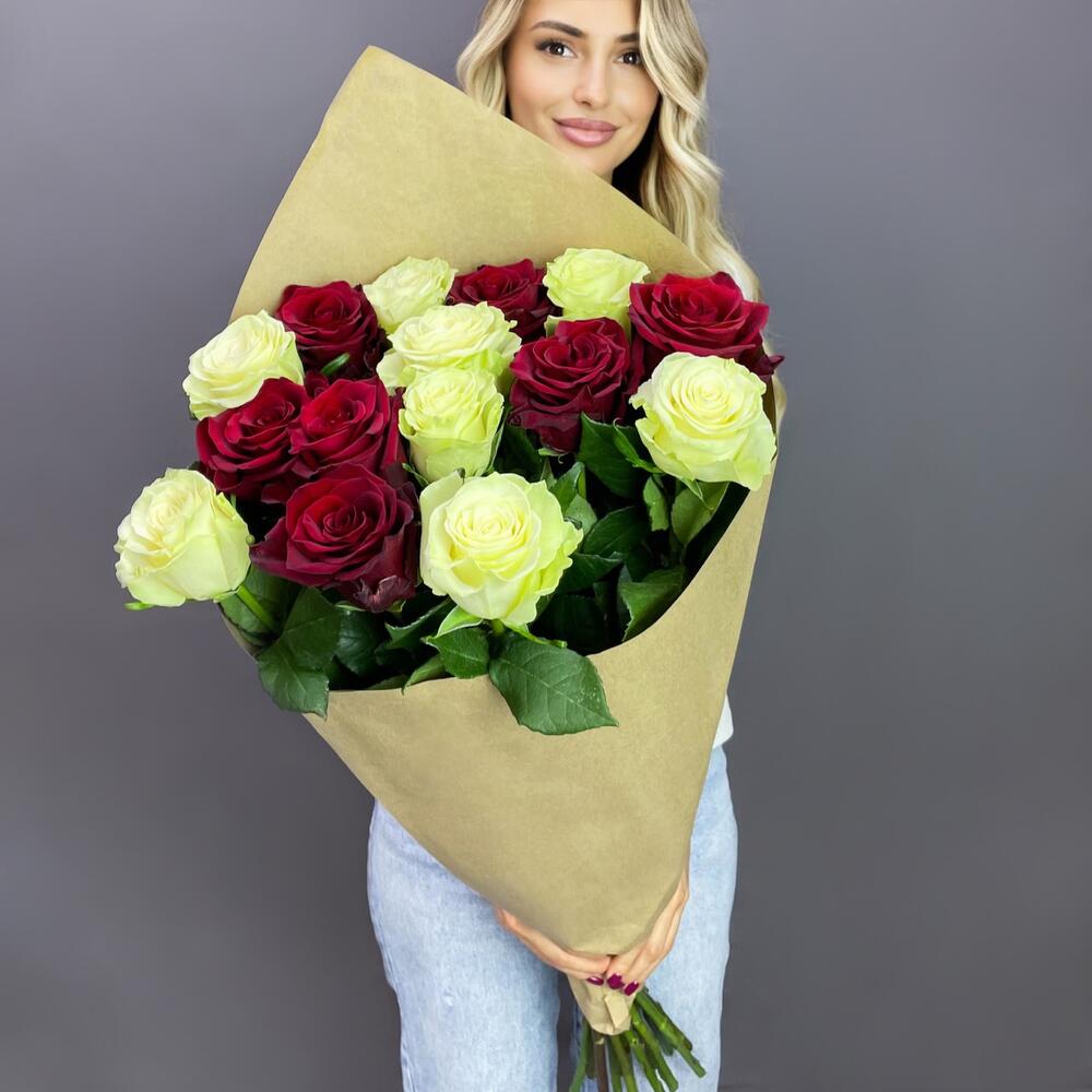 Букет «Инь-Ян» – гармония страсти и чистоты Рязань Рязанская область