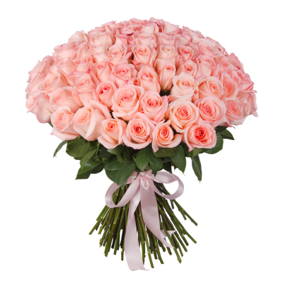 Букет из 101 розовой розы – символ бесконечной нежности Рязань Рязанская область