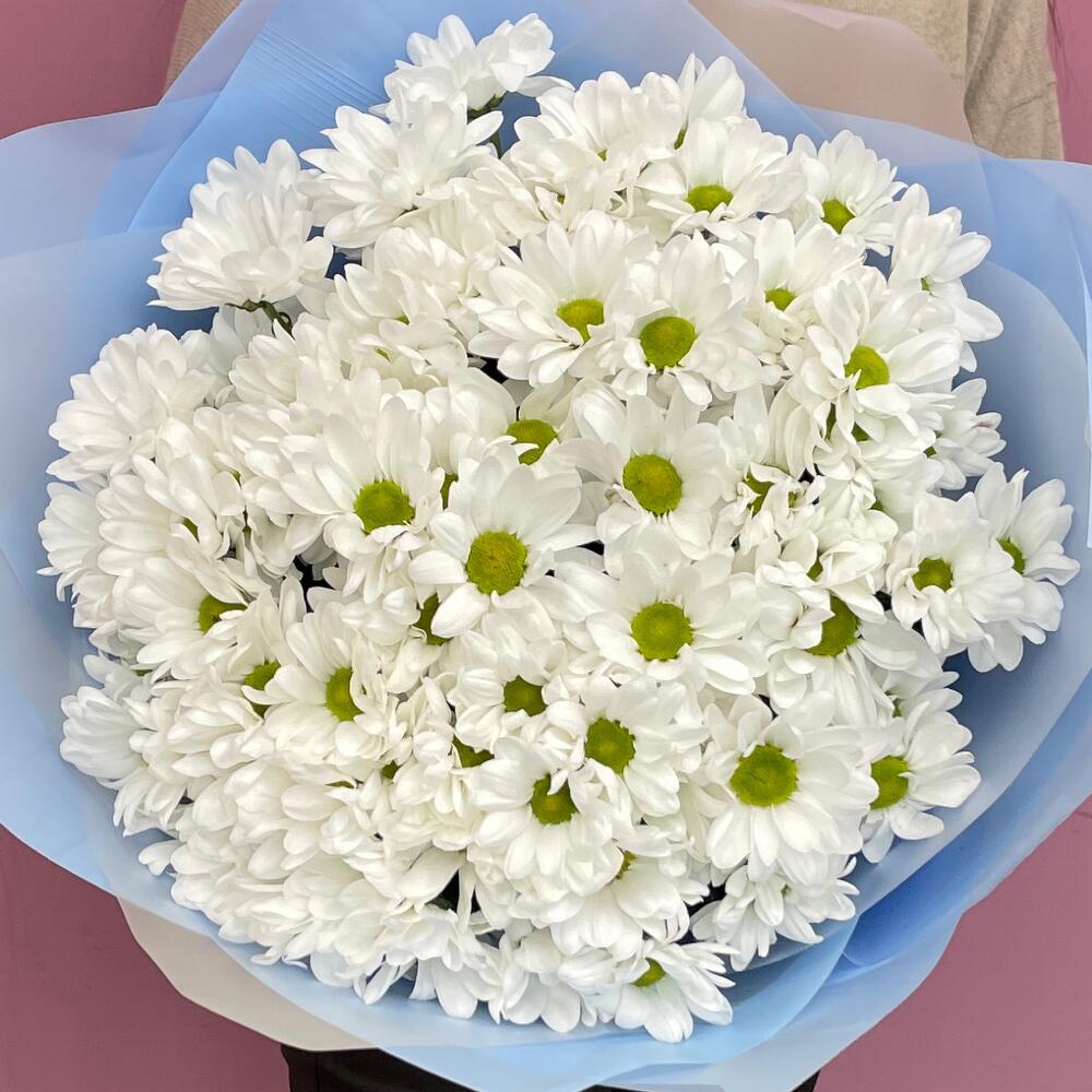 Букет «Ромашковое поле» – свежесть белых хризантем Рязань Рязанская область