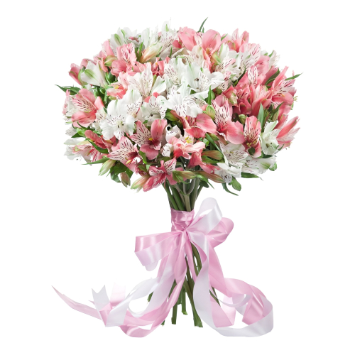 «Воздушная нежность»  букет из розовых альстромерий Рязань Рязанская область
