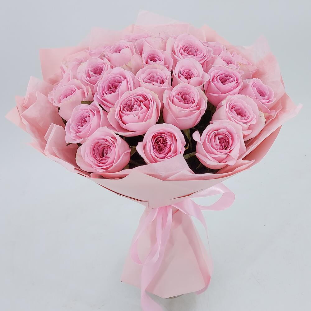 Букет из нежно-розовых роз – элегантность в каждом лепестке Рязань Рязанская область