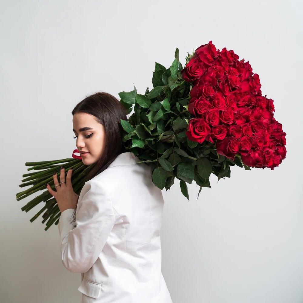 Роскошный букет из 51 красной розы – воплощение безграничной любви Рязань Рязанская область