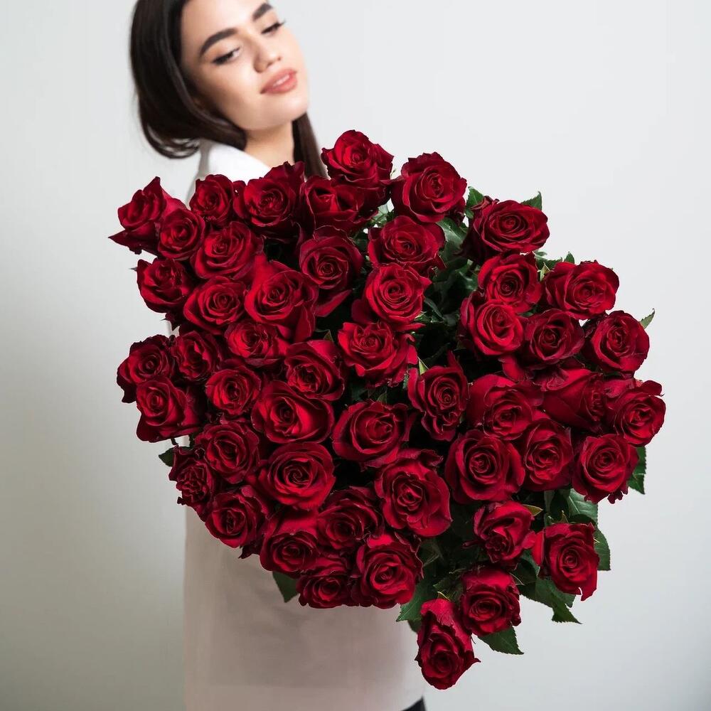 Роскошный букет из 51 красной розы – воплощение безграничной любви Рязань Рязанская область