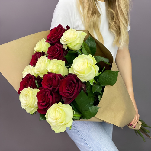 Букет «Инь-Ян» – гармония страсти и чистоты Рязань Рязанская область