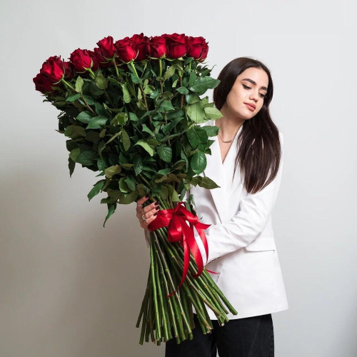 Роскошный букет из 51 красной розы – воплощение безграничной любви Рязань Рязанская область